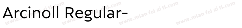 Arcinoll Regular字体转换